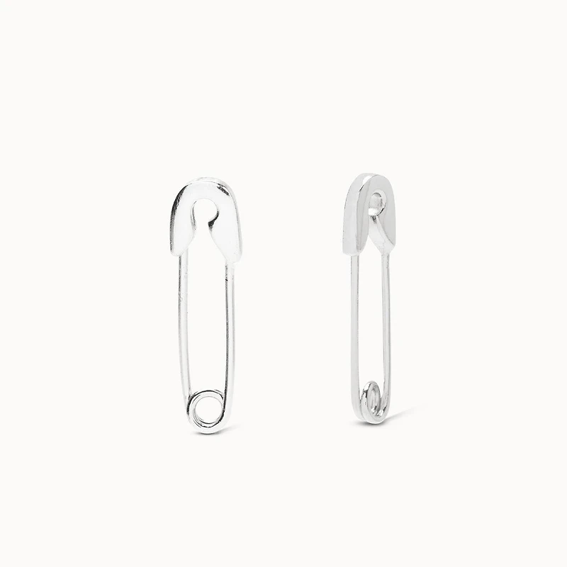 Safety Pin Hoop Hypoallergenic Earrings | Rowan