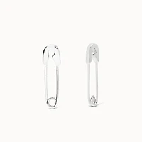 Safety Pin Hoop Hypoallergenic Earrings | Rowan