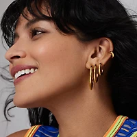 Tube Hoops 30mm Hypoallergenic Earrings | Rowan