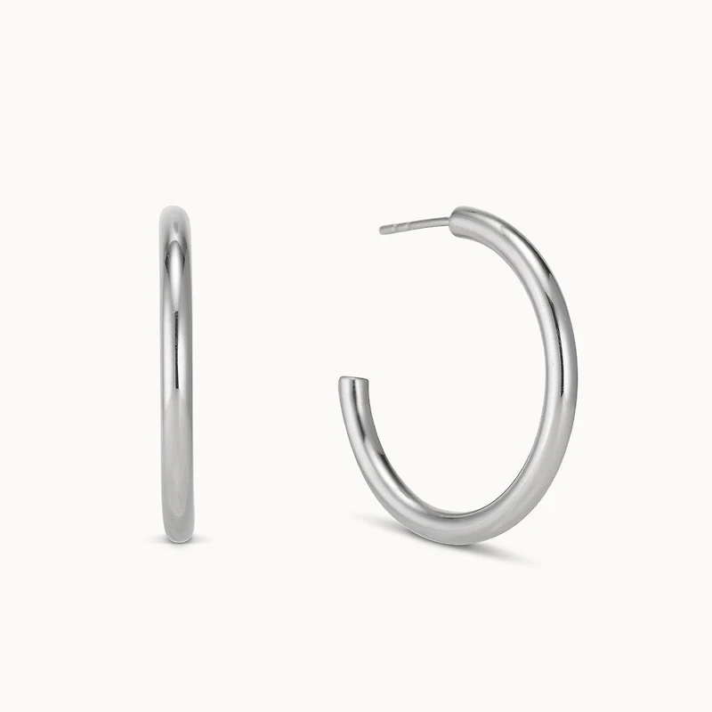 Tube Hoops 30mm Hypoallergenic Earrings | Rowan