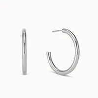 Tube Hoops 30mm Hypoallergenic Earrings | Rowan