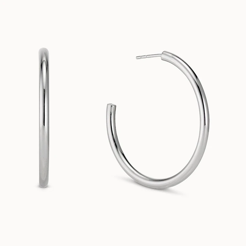 Tube Hoops 40mm Hypoallergenic Earrings | Rowan