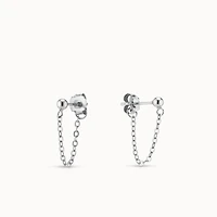 Ball and Chain Hoop Hypoallergenic Earrings | Rowan