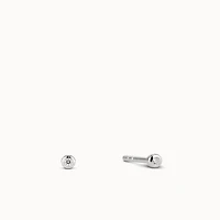 Bezel Basic Studs 2mm Hypoallergenic Earrings | Rowan