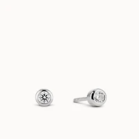 Bezel Basic Studs 4mm Hypoallergenic Earrings | Rowan