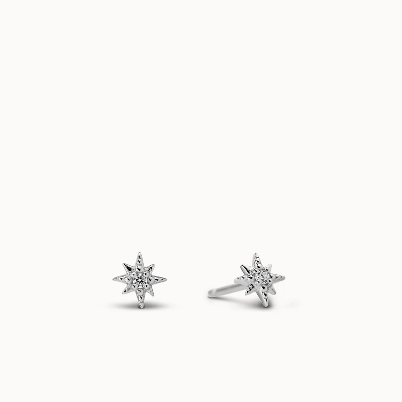 Crystal Starburst Studs Hypoallergenic Earrings | Rowan