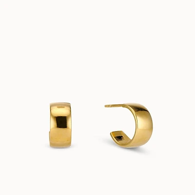 Flat Hoops 12mm Hypoallergenic Earrings | Rowan