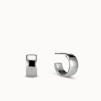 Flat Hoops 12mm Hypoallergenic Earrings | Rowan