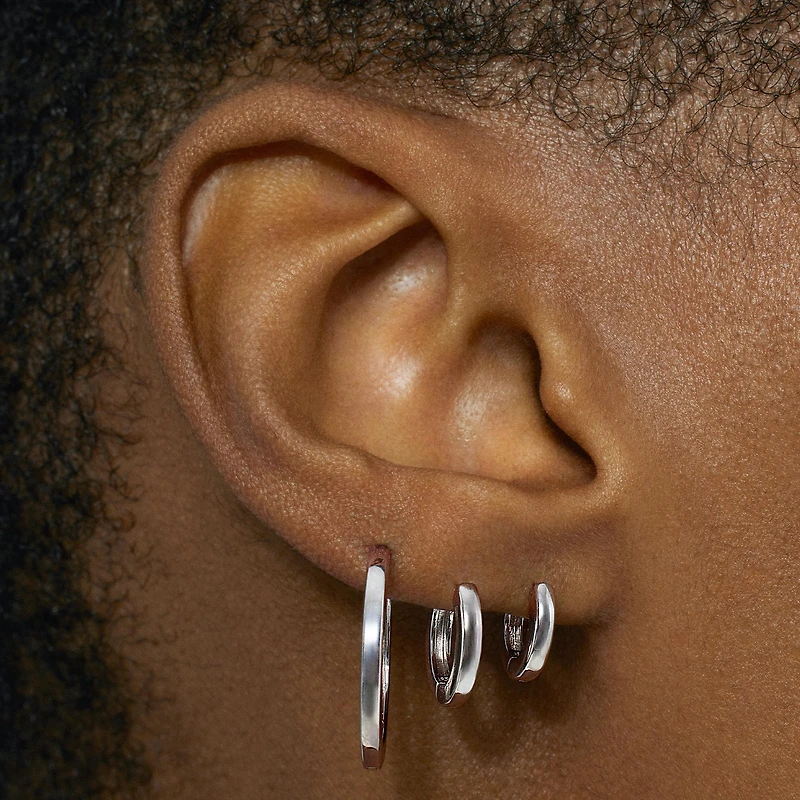 Essential Hoops 12mm Hypoallergenic Earrings | Rowan