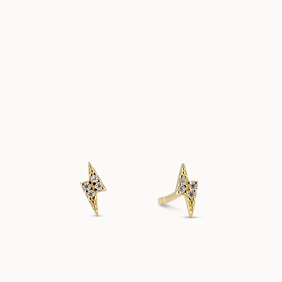 Lightning Bolt Studs Hypoallergenic Earrings | Rowan