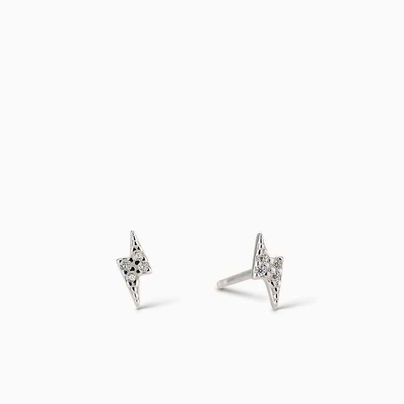 Lightning Bolt Studs Hypoallergenic Earrings | Rowan