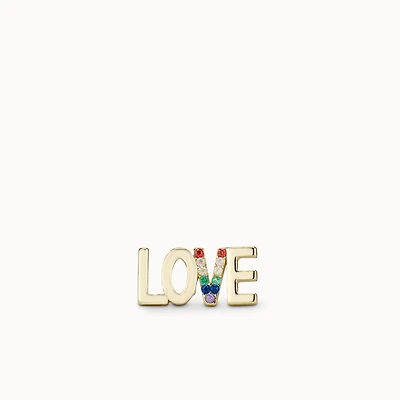 Love Is Stud Hypoallergenic Earrings | Rowan