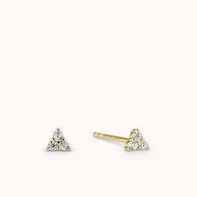 Trinity CZ Studs Hypoallergenic Earrings | Rowan
