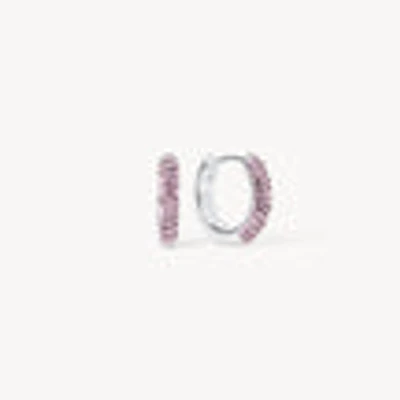 Lilac Always On Sparkle Hoop Earrings