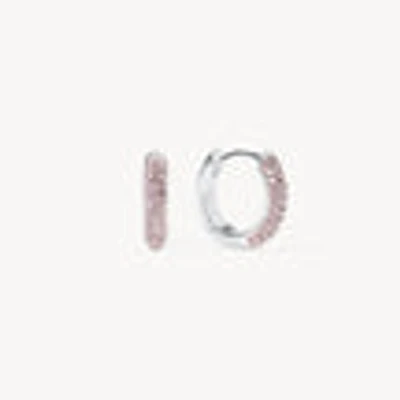 Rosé Always On Sparkle Hoop Earrings