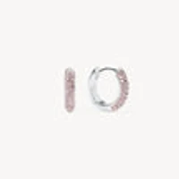 Rosé Always On Sparkle Hoop Earrings