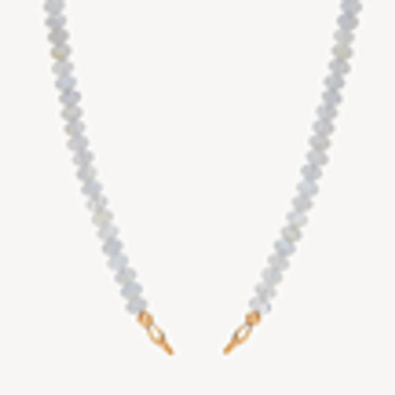 Blue Lace Agate Charm Necklace Base