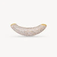 Champagne Curved Sparkle Puff Charm