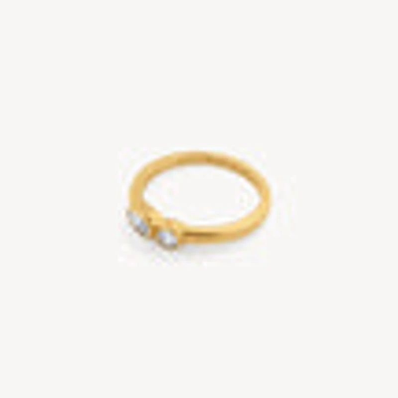 Double Bezel CZ Ring