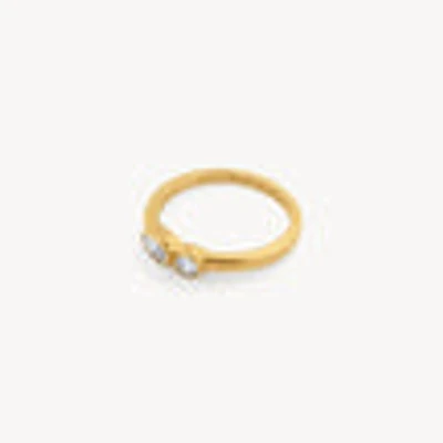 Double Bezel CZ Ring