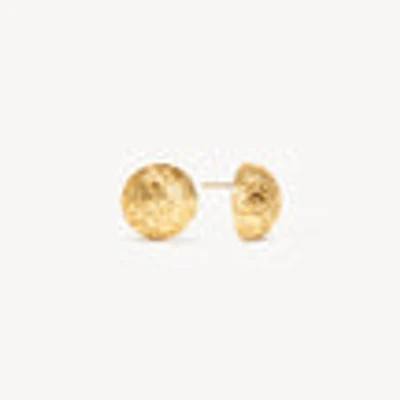 Etched Floral Stud Earrings
