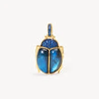 Labradorite Beetle Charm
