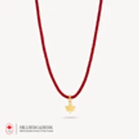 Maple Leaf Corded Necklace