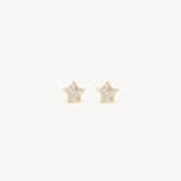 Mini Pavé Star Stud Earrings