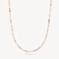 Pink Opal Coastal Gemstone Necklace