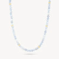 Blue Lace Agate Gemstone Necklace