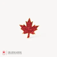 Sparkle Maple Leaf Brooch