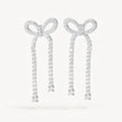 Tennis Bow Statement Earrings