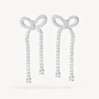 Tennis Bow Statement Earrings