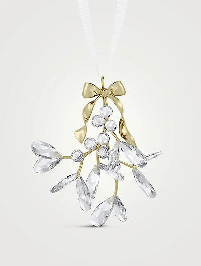 Holiday Magic Mistletoe Crystal Ornament