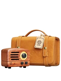 OTR Wood Portable FM Radio & Bluetooth Speaker