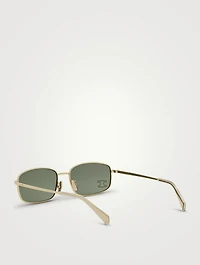Crystal Triomphe Rectangular Sunglasses