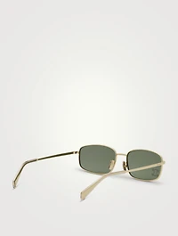 Crystal Triomphe Rectangular Sunglasses