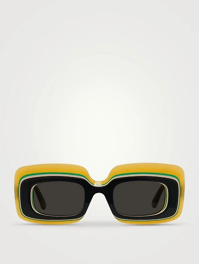Multilayer Rectangular Sunglasses