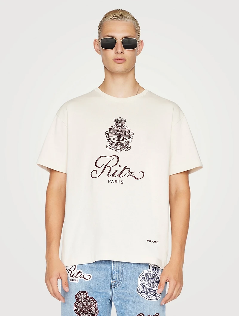 Frame x Ritz Paris Cotton T-Shirt