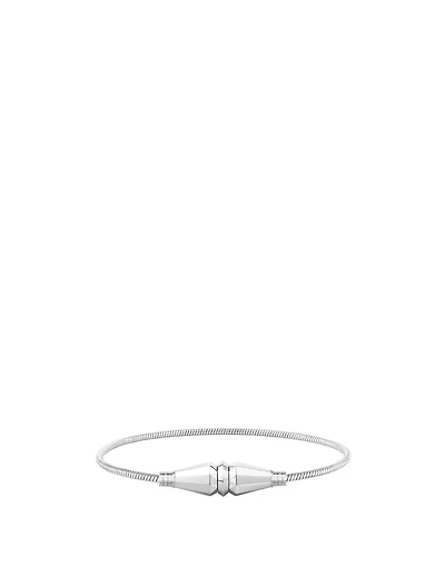 Jack De Boucheron White Gold Single Wrap Bracelet
