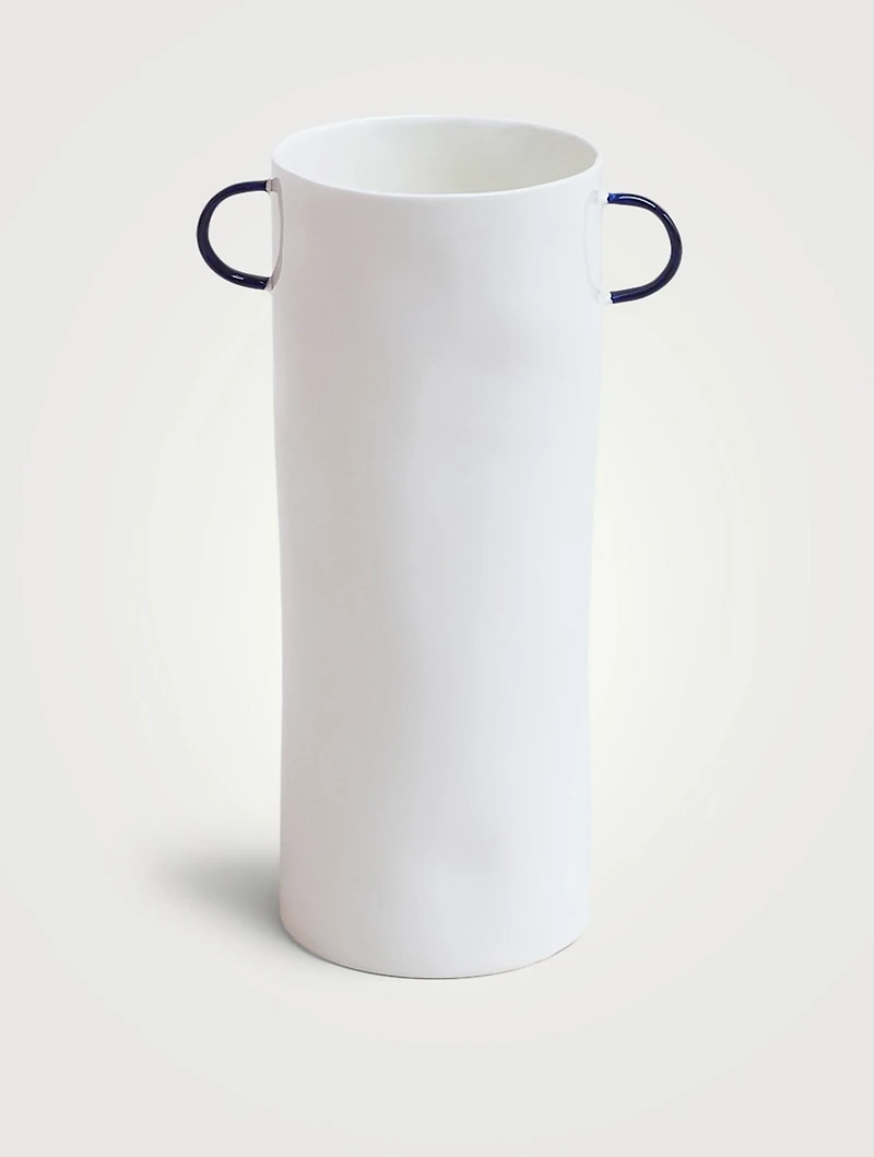 Fine Bone China Handled Vase