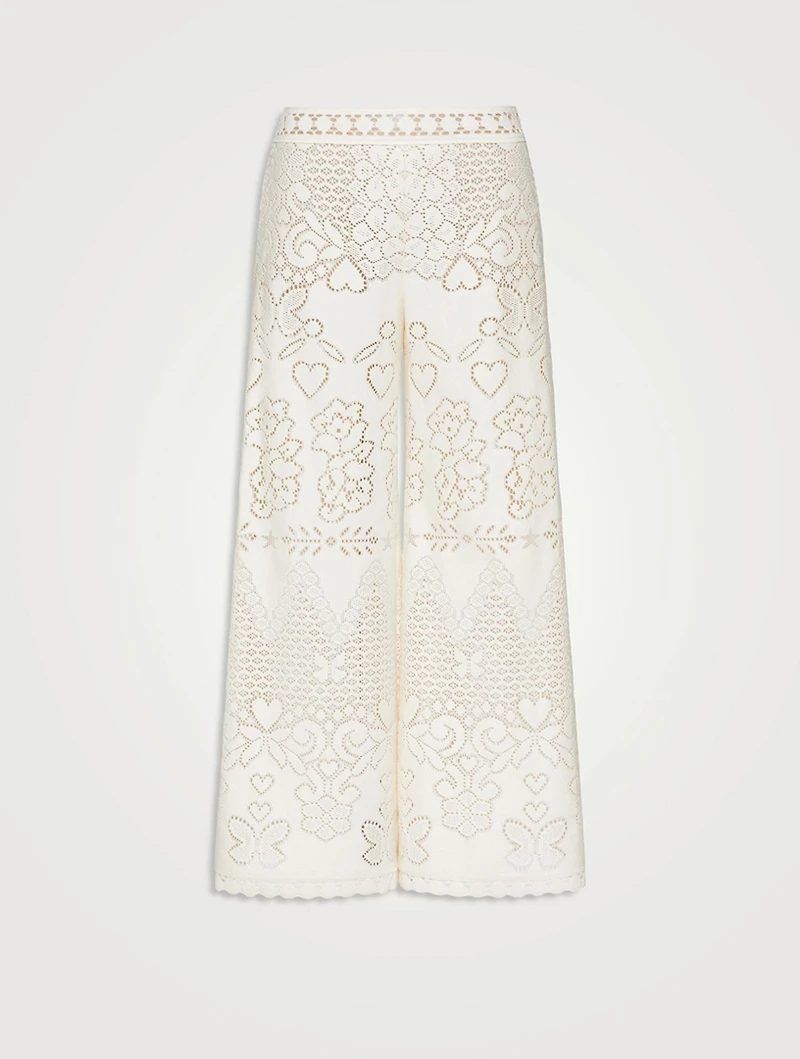 Hearts Blanket Lace Culottes