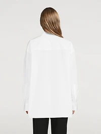 Espanto Oversized Shirt Striped Print