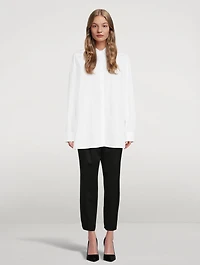 Espanto Oversized Shirt Striped Print