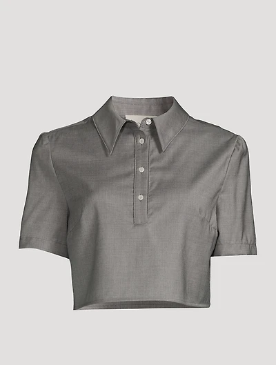 Namil Wool Cropped Shirt