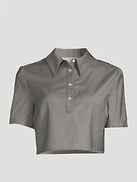 Namil Wool Cropped Shirt