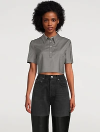 Namil Wool Cropped Shirt
