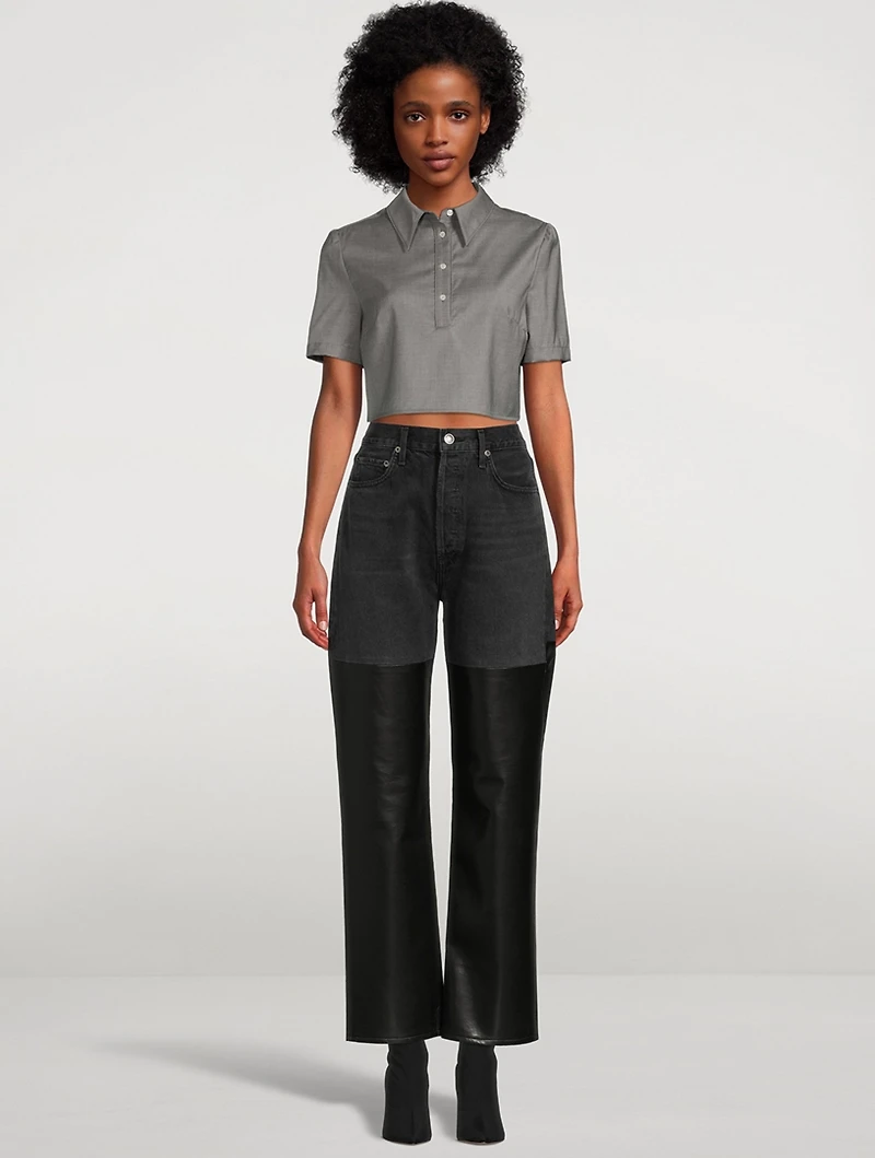 Namil Wool Cropped Shirt