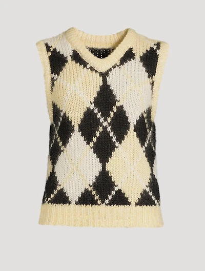 Simones Argyle Sweater Vest