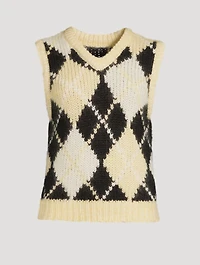 Simones Argyle Sweater Vest